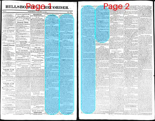 Page thumbnail for The Hillsborough Recorder
