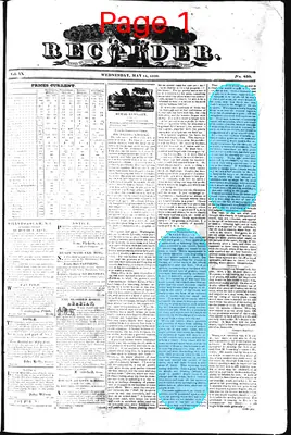 Page thumbnail for The Hillsborough Recorder