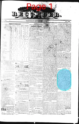 Page thumbnail for The Hillsborough Recorder