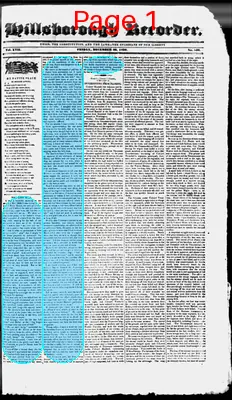 Page thumbnail for The Hillsborough Recorder