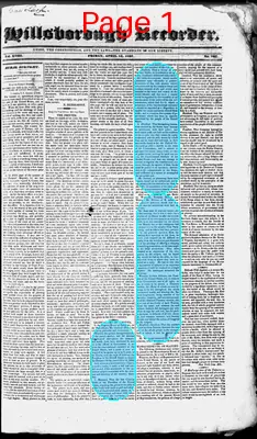 Page thumbnail for The Hillsborough Recorder