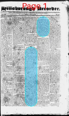 Page thumbnail for The Hillsborough Recorder