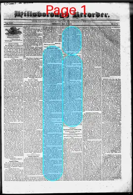 Page thumbnail for The Hillsborough Recorder