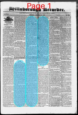 Page thumbnail for The Hillsborough Recorder