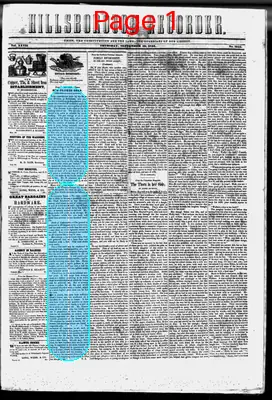 Page thumbnail for The Hillsborough Recorder