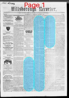 Page thumbnail for The Hillsborough Recorder