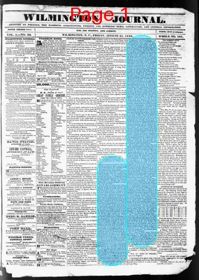Page thumbnail for Wilmington Journal