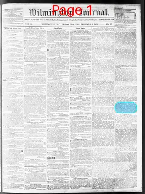 Page thumbnail for Wilmington Journal