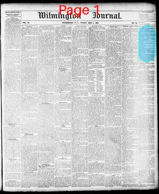 Page thumbnail for Wilmington Journal