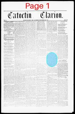Page thumbnail for Catoctin Clarion