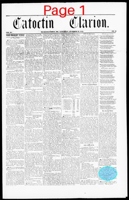 Page thumbnail for Catoctin Clarion
