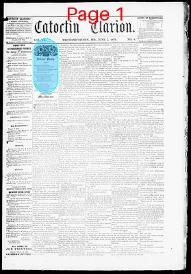 Page thumbnail for Catoctin Clarion