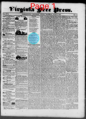 Page thumbnail for Virginia Free Press
