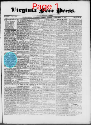 Page thumbnail for Virginia Free Press