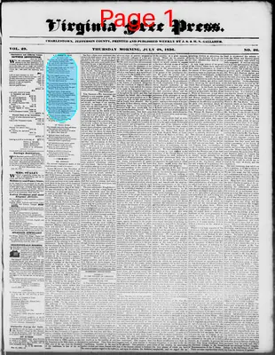 Page thumbnail for Virginia Free Press