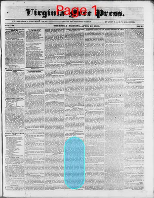 Page thumbnail for Virginia Free Press