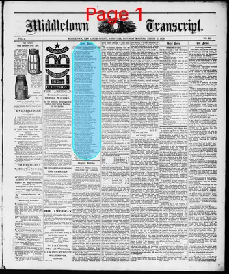 Page thumbnail for Middletown Transcript