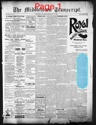 Page thumbnail for Middletown Transcript