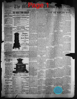 Page thumbnail for Middletown Transcript