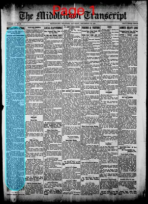 Page thumbnail for Middletown Transcript