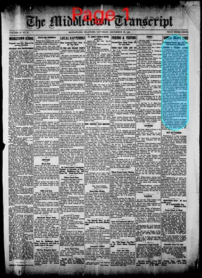 Page thumbnail for Middletown Transcript