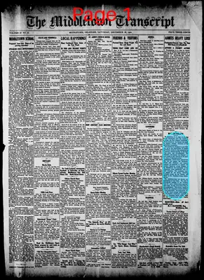 Page thumbnail for Middletown Transcript