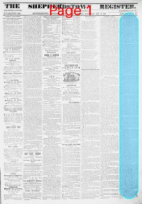 Page thumbnail for Shepherdstown Register
