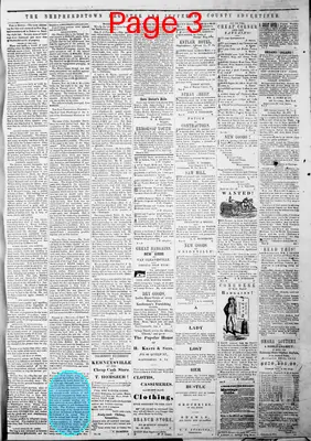 Page thumbnail for Shepherdstown Register