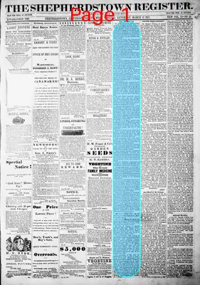 Page thumbnail for Shepherdstown Register