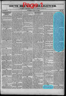 Page thumbnail for South Branch Intelligencer