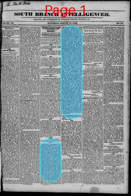 Page thumbnail for South Branch Intelligencer