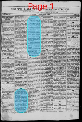 Page thumbnail for South Branch Intelligencer