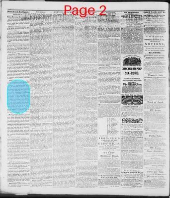 Page thumbnail for South Branch Intelligencer