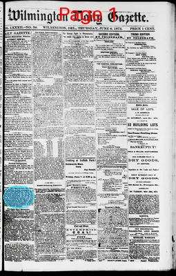 Page thumbnail for Wilmington Daily Gazette