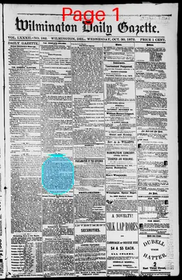 Page thumbnail for Wilmington Daily Gazette