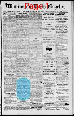 Page thumbnail for Wilmington Daily Gazette