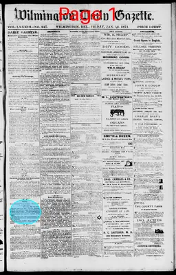 Page thumbnail for Wilmington Daily Gazette