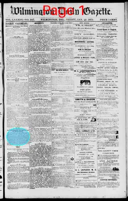 Page thumbnail for Wilmington Daily Gazette