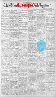 Page thumbnail for The Wheeling Daily Intelligencer