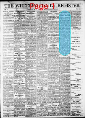Page thumbnail for The Wheeling Daily Register