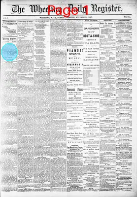 Page thumbnail for The Wheeling Daily Register