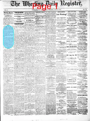 Page thumbnail for The Wheeling Daily Register