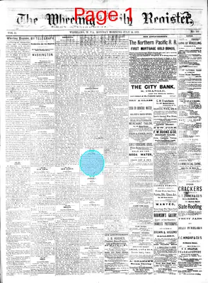 Page thumbnail for The Wheeling Daily Register