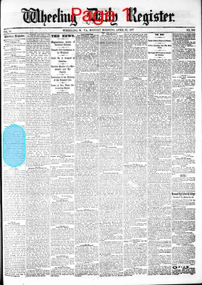 Page thumbnail for The Wheeling Daily Register