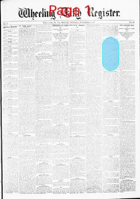 Page thumbnail for The Wheeling Daily Register