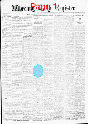 Page thumbnail for The Wheeling Daily Register