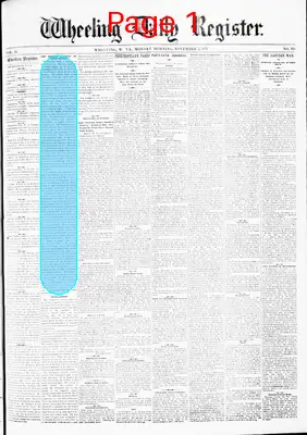 Page thumbnail for The Wheeling Daily Register