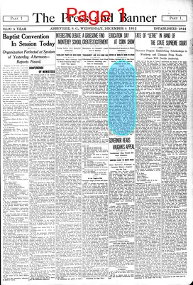Page thumbnail for The Abbeville Press And Banner