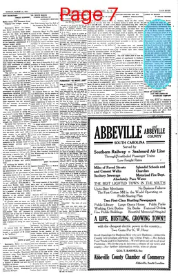 Page thumbnail for The Abbeville Press And Banner
