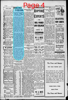 Page thumbnail for The Abbeville Press And Banner